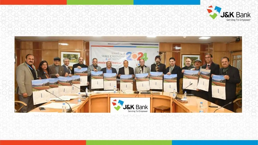 MD & CEO unveils J&K Bank Wall Calendar 2024 JK News Nation